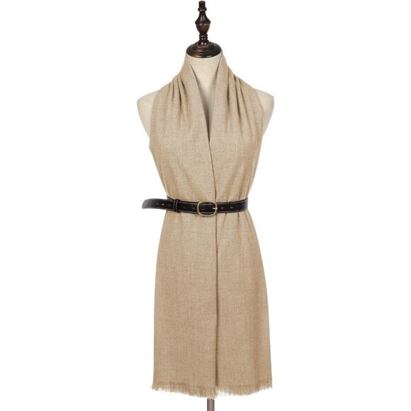 🆕 Women Tan Wedding Evening Dress Pashmina Shawl Winter Foulard Femme Wraps - Picture 3 of 7